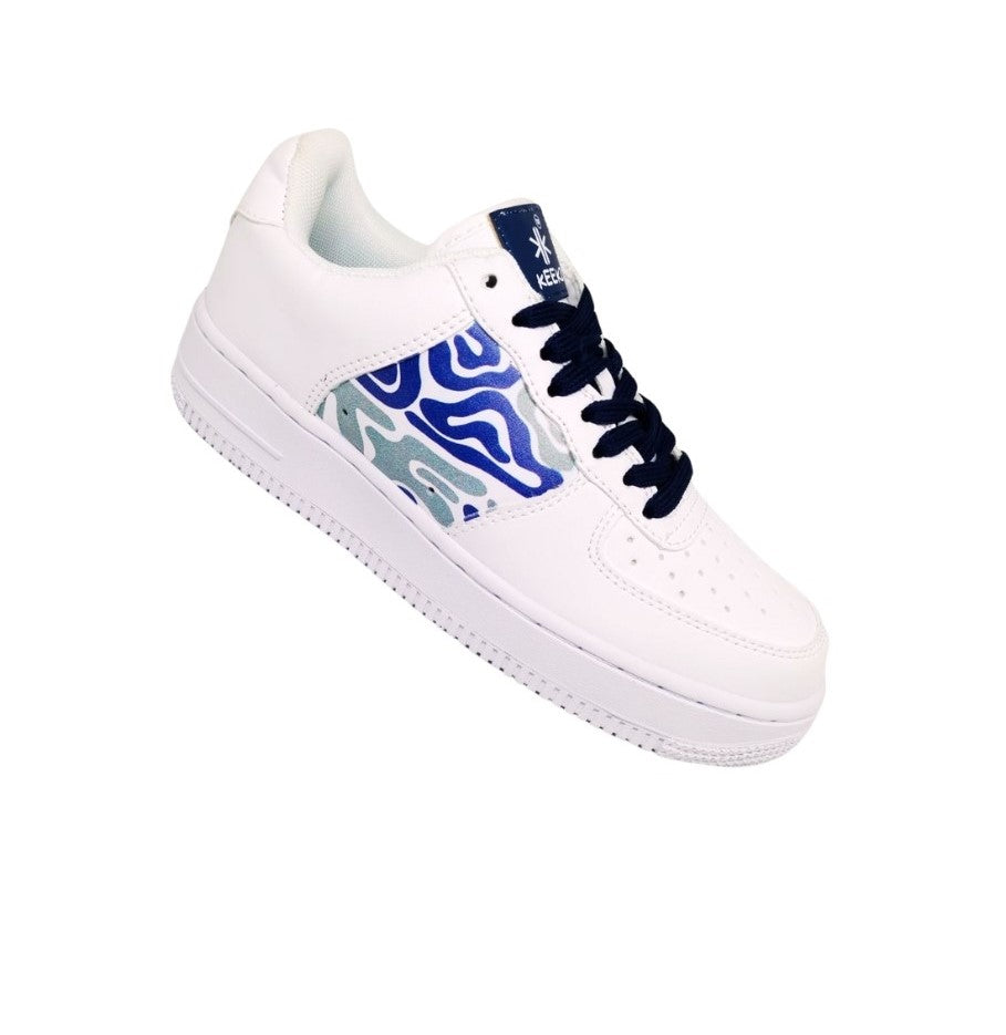 KEEKZ Women Printed Laced-Up Casual Sneakers