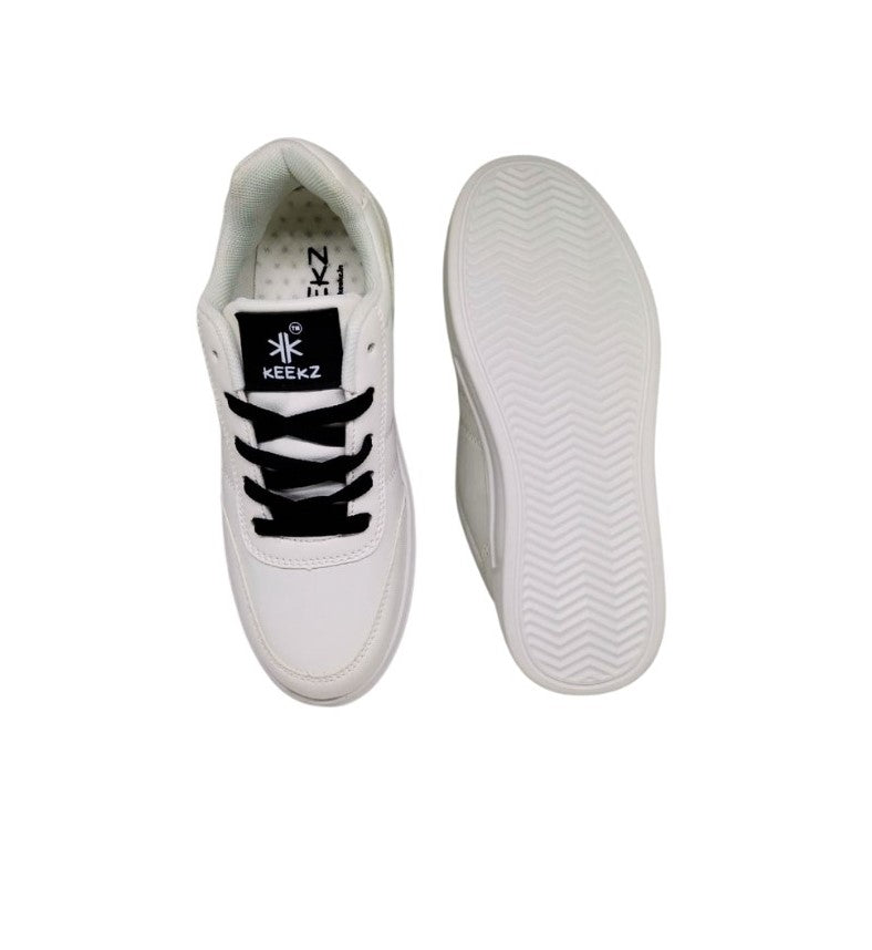 KEEKZ Boys Striped Laced-Up Casual Sneakers