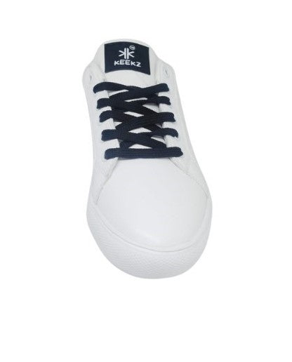 KEEKZ Girls Solid Laced-Up Casual Sneakers: Classic Style