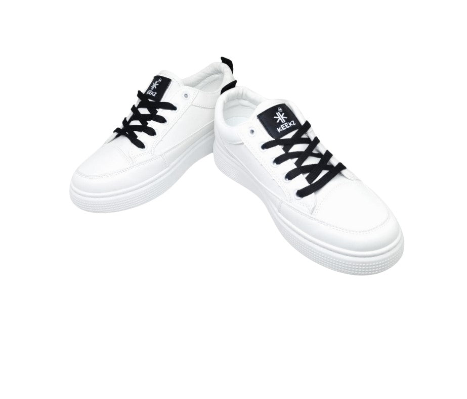 KEEKZ Girls Solid Laced-Up Casual Sneakers