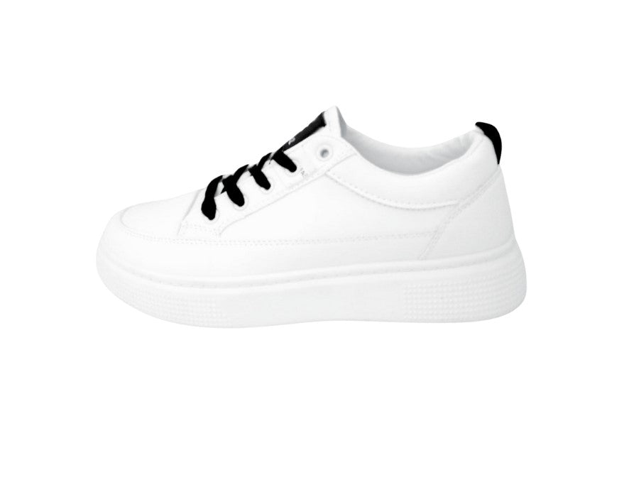 KEEKZ Girls Solid Laced-Up Casual Sneakers